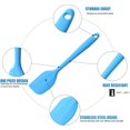 thumbnail image 4 of Espátulas de silicona, espátula de goma pequeña con núcleo de acero inoxidable sólido Diseño de una pieza Raspadores flexibles antiadherentes térmicos 5 piezas）, 4 of 5