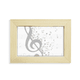 thumbnail image 1 of Treble Clef Flappg Music Note Desktop Decorate Photo Frame Picture Art Painting 5x7 inch, 1 of 3