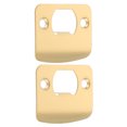 thumbnail image 4 of GETAJGHSD 2Pcs Metal Door Plate Stainless Steel Golden Round Corner For Office Use, 4 of 7