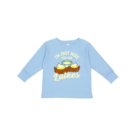 Here for the Latkes Long Sleeve Toddler T-Shirt