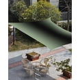 thumbnail image 3 of Sun Shade Sail 12x16Ft Sage Green and Black Gradient Uv Block Sunshade Canopy Outdoor Shade Cover Rectangle Shade Cloth For Patio Garden Yard Deck Pergola, 3 of 6
