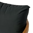 thumbnail image 6 of GDF Studio The Crowne Collection Outdoor Acacia Wood and Wicker Loveseat and Coffee Table Set with Sunbrella Cushions, Teak, Mixed Brown, and Canvas Black, 6 of 10