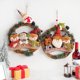 thumbnail image 1 of 2 guirnaldas de ratán con forma de muñeco de nieve y anciano para Navidad, decoración de puertas y ventanas con forma de círculo de ratán, 1 of 5