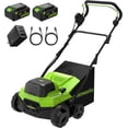 thumbnail image 1 of Greenworks 48V (24V x 2) 15” Cordless Lawn Scarifier & Dethatcher, Adjustable Depth Thatch Remover for Home Lawn Care, Backyard Garden Maintenance, Spring & Fall Seasonal Yard Cleanup, Tool Only, 1 of 13