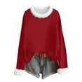 thumbnail image 4 of Womens Blouses Fashion Casual Long Sleeve Round Neck Tops Shirts Blouses Tops Long Sleeve Shirts For Women, 4 of 4