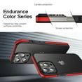 thumbnail image 2 of Casus Frosted Matte Silicone Frame Shockproof Case for Apple iPhone 13 Pro Max - Red, 2 of 7