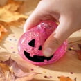 thumbnail image 7 of Glitter Pumpkin Squishy Toy, Slow Rebound Squeeze Stress Relief Fidget, Cute Halloween Party Favor Gift for Kids Adults (Pink), 7 of 7