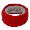 thumbnail image 2 of Winter Men Women Solid Color Thicken Warm Thermal Knitted O Ring Collar Scarf-Khaki, 2 of 4