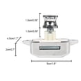 thumbnail image 2 of Push Button Latch Lock, Keyless Furniture Lock, Push Button Motorhome, Clasp Button Cabinet Door Lock Knob For Cabinet Door, Caravan Chrome 3pcs Banba, 2 of 5
