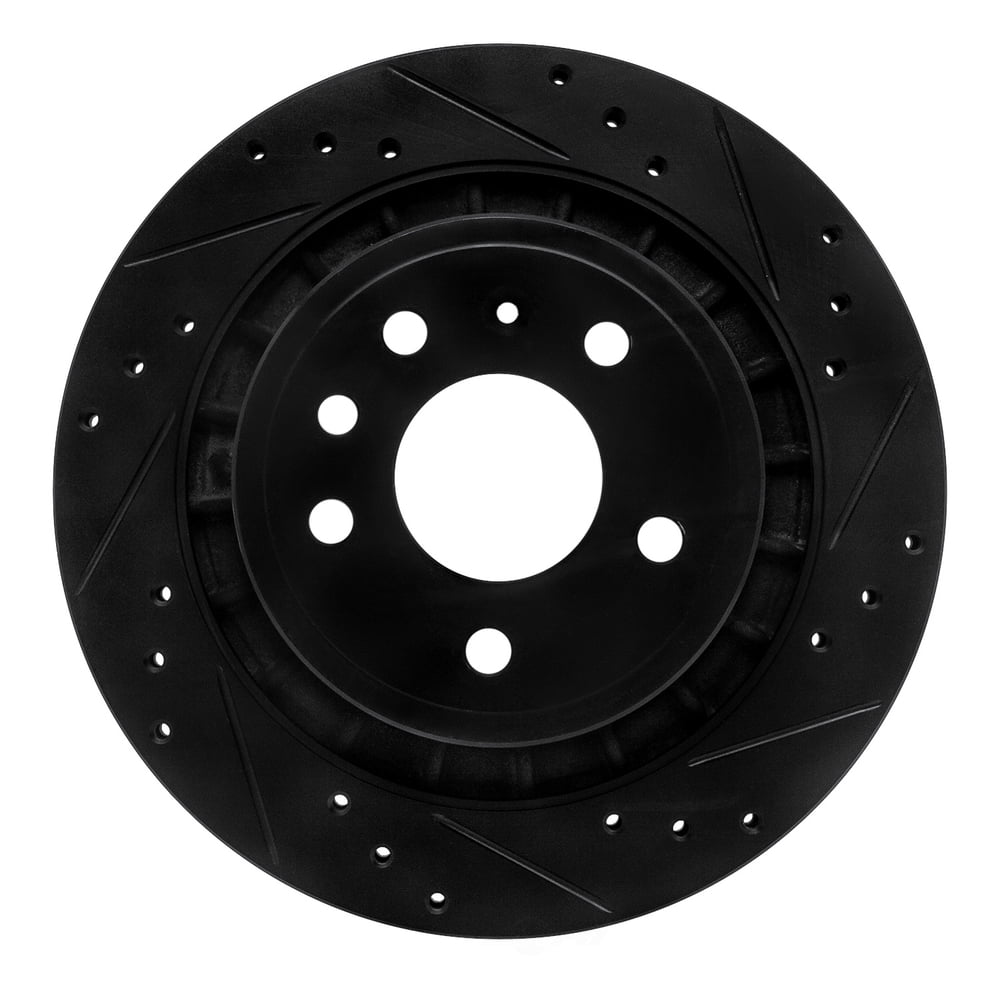 Dynamic Friction Company 633-65014R DFC Brake Rotor - Drilled And Slotted - Black