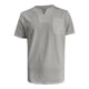 thumbnail image 4 of pstuiky camisetas de hombre, Camisa informal de verano para hombre, de manga corta, color liso, con cuello en V y bolsillo camisas casuales para hombre l, 4 of 5