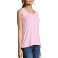 thumbnail image 3 of Hanes Women`s Mini-Ribbed Cotton Tank, M, Paleo Pink, 3 of 3