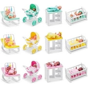 5 Surprise My Mini Baby Series 1 by ZURU, Collectible Mystery Capsule, Toy for Girls, Realistic Miniature Baby, Playset and Accessories
