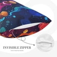 thumbnail image 3 of Gukieu Colorful Potion Bottles Magic Print Plush Pillow Cover, Hidden Zipper Pillow Protector without Pillow Core, Suitable for Bedroom, Office, Car Decoration-16"x24", 3 of 6