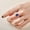 Blue, variant on Women Ring 925 Silver Rainbow Engagement Wedding Band for Her - Three Color Toned Stone Ring with Classic and Materials