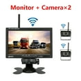 thumbnail image 2 of 7" Wireless Rear View Camera Monitor 18 Infrared Lights Night Vision For Trucks RV Car With Reverse Lmage System Screen ,Clear Night Vision, 2 of 7