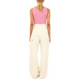 thumbnail image 3 of Coduop Women Ribbed Knit Cropped Tank Tops Spaghetti Strap Crop Tops Sleeveess Slim Fit Vest, 3 of 4