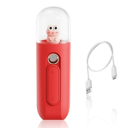 

1111Fourone Face Water Mist Sprayer Portable Handheld Facial Steamer 35ml Automatic Hydrating Atomizer