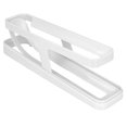 thumbnail image 4 of Soporte para huevos para refrigerador, encimera de cocina profesional para el hogar, dispensador de huevos rodante de 2 niveles, contenedor de almacenamiento blanco, 4 of 12