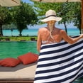 thumbnail image 7 of Arkwright Oversized California Beach Towels - Ringspun Cotton Pool Towel - 30 x 70 in. - (4 Pack) Navy Blue, 7 of 7