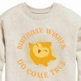 thumbnail image 3 of Disney Wish - Birthday - Wishes Do Come True - Toddler & Youth Crewneck Fleece Sweatshirt, 3 of 5