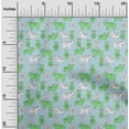 thumbnail image 2 of oneOone Cotton Cambric Light Blue Fabric Animal Diy Clothing Quilting Fabric Print Fabric By Yard 42 Inch Wide, 2 of 5