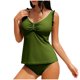 thumbnail image 1 of Conjunto de Bikini de Cintura Alta para Mujeres Traje de Baño Dividido Suelto de Color Sólido, Conjunto de Bikini de Corte Alto para Mujeres con Cojín de Pecho Y Almohadillas Extraíbles, Ropa de Play, 1 of 8
