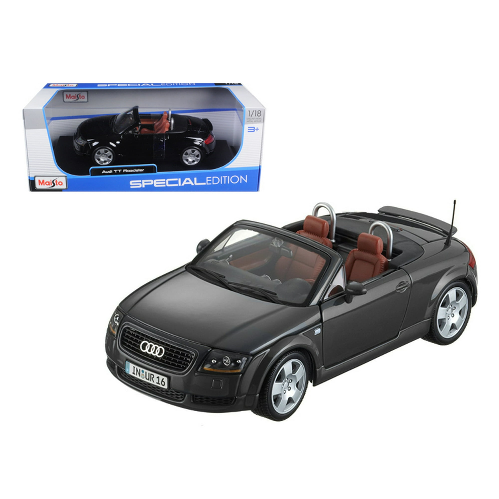 Maisto Audi TT Roadster Noir 1 18 Voiture Miniature Moulee sous Pression Walmart