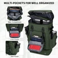 thumbnail image 5 of WITZMAN Carry on Travel Backpack for Men Convertible Large Duffle Bags for Airplane With Shoe Compartment Fit 17 inch Laptop (B691 Army Green), 5 of 10