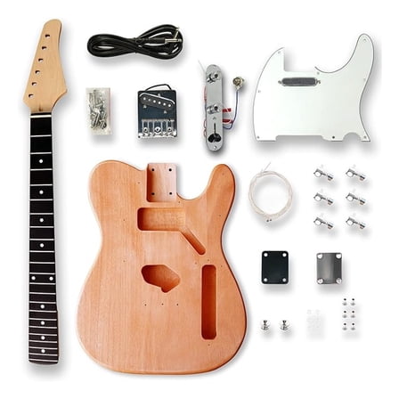 Electric Guitar Kits Okoume wood Body maple neck & composite ebony fingerboard