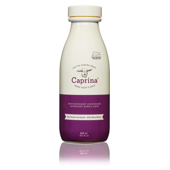 Bain moussant légendaire Caprina avec beurre de karité