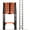 Black and orange, variant on 20.3 FT Heavy Duty Telescoping Ladder, 330lbs Capacity with Stabilizer Bar, Wheels & Top Hooks | Multi-Purpose Collapsible Ladder for Home, Construction and Outdoor Use