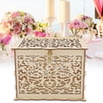 thumbnail image 1 of YLSHRF Wooden Card Box, Wedding Gift Box With Lock, For Put Greeting Card For Put Gift, 1 of 8