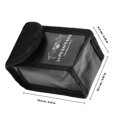 thumbnail image 2 of WHAMVOX Drone Battery Protective Bag Fireproof Explosion Proof Fabric Battery Storage Case Black, 2 of 6