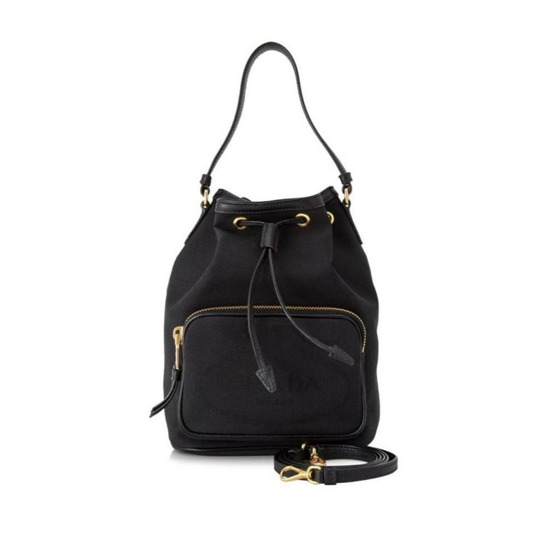 Convertible Leather Backpack in Black - Prada