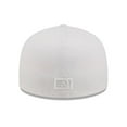 thumbnail image 4 of Men's New Era Houston Astros White on White 59FIFTY Fitted Hat, 4 of 5