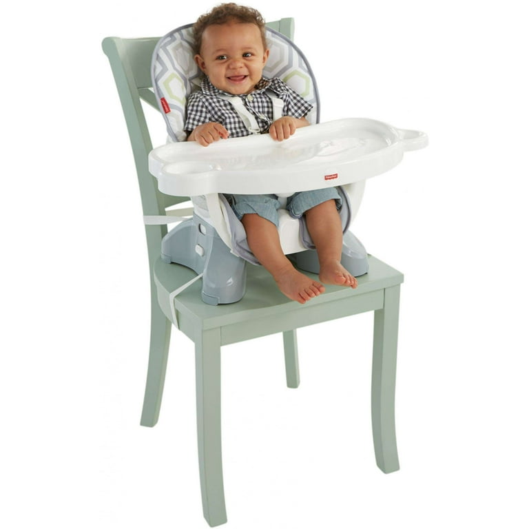 Fisher Price SpaceSaver Adjustable High Chair Geo Meadow