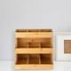 thumbnail image 4 of Organizador de bolsas de té de madera, 9 compartimentos , paquetes de multifuncionales, paquetes de azúcar, accesorios, soporte Soledad Soporte de almacenamiento de cocina, 4 of 7