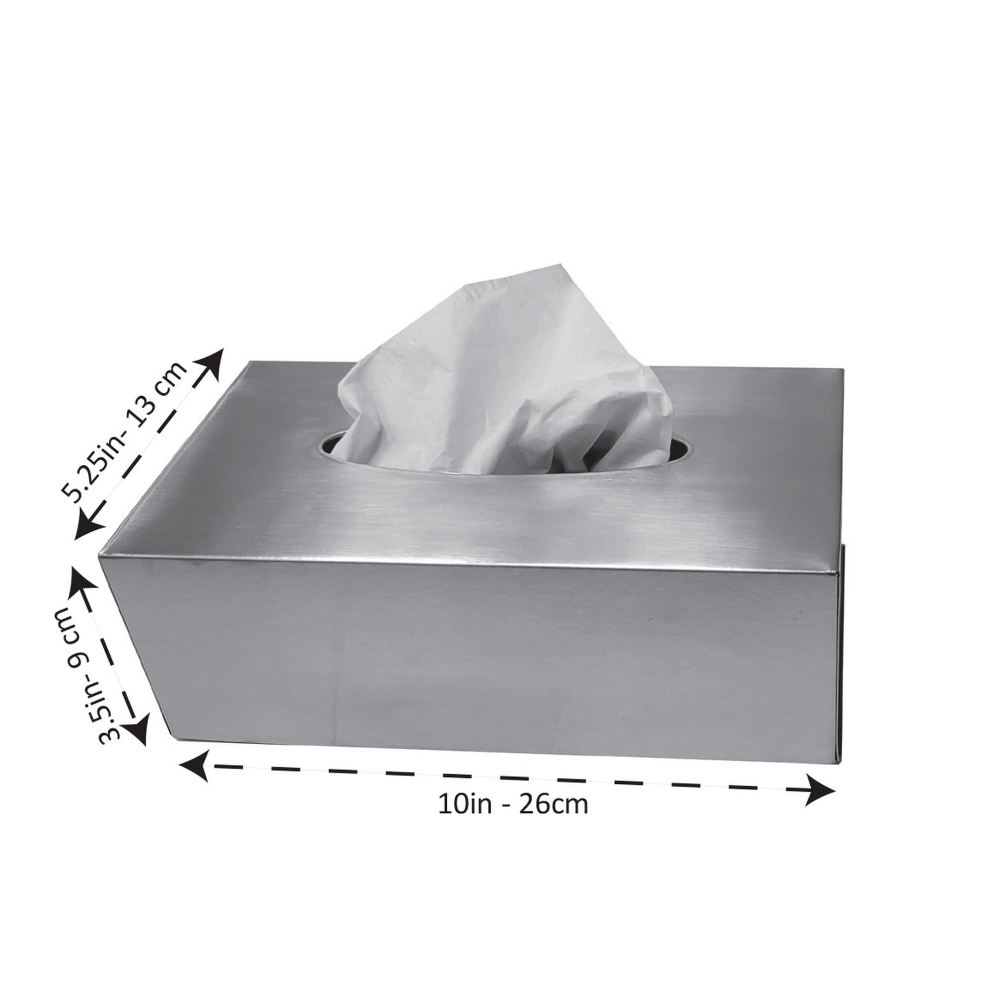 衛生日用品 STEEL TISSUE CASE Yamazaki Home Box Cover Lid | Steel | Tissue Case, One Size