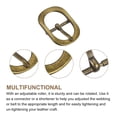 thumbnail image 3 of Uxcell 6Pack 0.75" Single Prong Belt Buckle Oval Center Bar Buckles for Leather Craft, Brass, 3 of 7