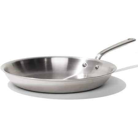 

Made In Cookware - 12-Inch Stainless Steel Frying Pan - Stainless Clad 5 Ply Construction - Professional Cookware - Made In Italy