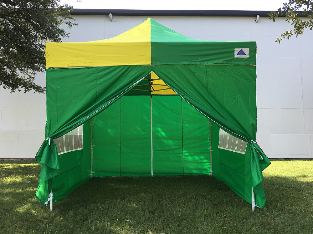 Yellow F Model Upgraded Frame 10'x10' Pop Up Canopy Party Tent EZ 