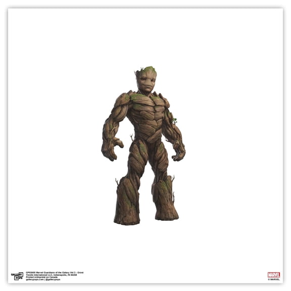 Gallery Pops Marvel Guardians of the Galaxy Vol 3 - Groot Wall Art, Unframed Version, 12" x 12"