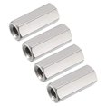 thumbnail image 1 of 4PCS M6 x 1 Pas 25 mm de Long Écrou Hexagonal Hexagonal Métrique en Acier Inoxydable 304, 1 of 6