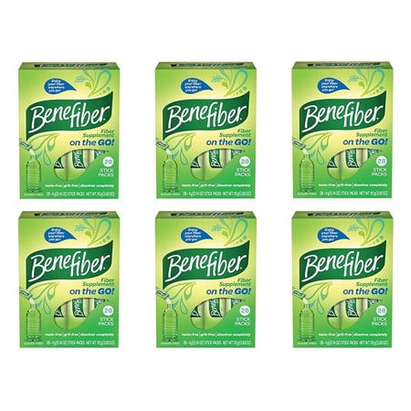 Benefiber Sugar Free Drink Mix Stick Packs, Taste Free - 28 Ea, 6 Pack