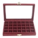 thumbnail image 3 of Estuche de viaje Jewess para guardar anillos y accesorios, 28 compartimentos, 7 colores rojo púrpura, 3 of 6