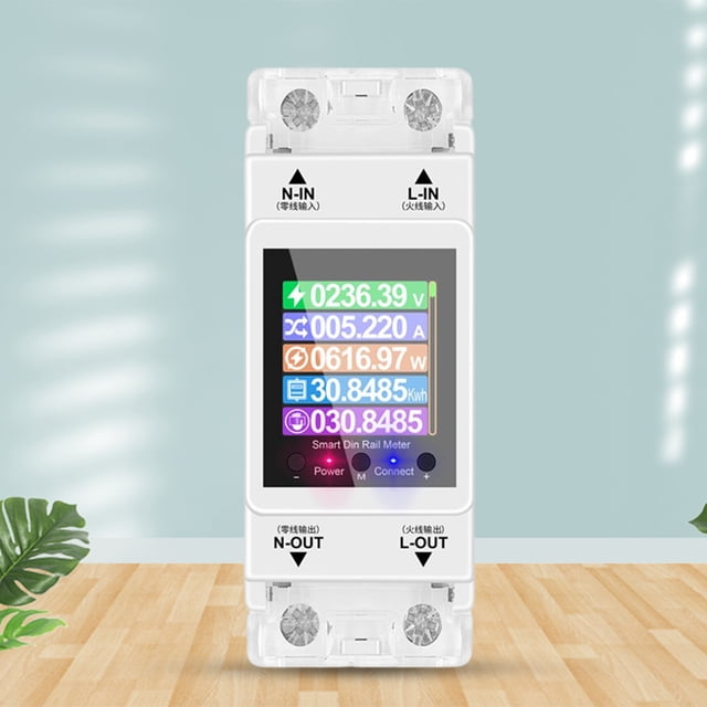 Medidor De Energía De Riel Din Wifi Tuya AT2PW-WIFI Tuya WIFI Din Rail Medidor de energía Interruptor inteligente Control remoto 100A Sywqhk Para estrenar