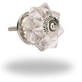 thumbnail image 6 of Perilla Home Set of 6 Melon Crystal Cabinet Knobs for Drawers Decorative Vintage Glass Knobs for Home Kitchen Cupboard Glass Door Dresser Wardrobe and Drawer Pulls (Clear), 6 of 9