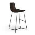 thumbnail image 5 of Pemberly Row Vegan Leather Bar Height Stools (Set of 2) in Tobacco, 5 of 5