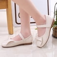 thumbnail image 6 of YunPes Girls Dress Shoes Cute Bow Closed Toe Falt Shoes Mary Jane Shoes Elegant Comfy School Uniform Shoes Casual Daily, 6 of 7